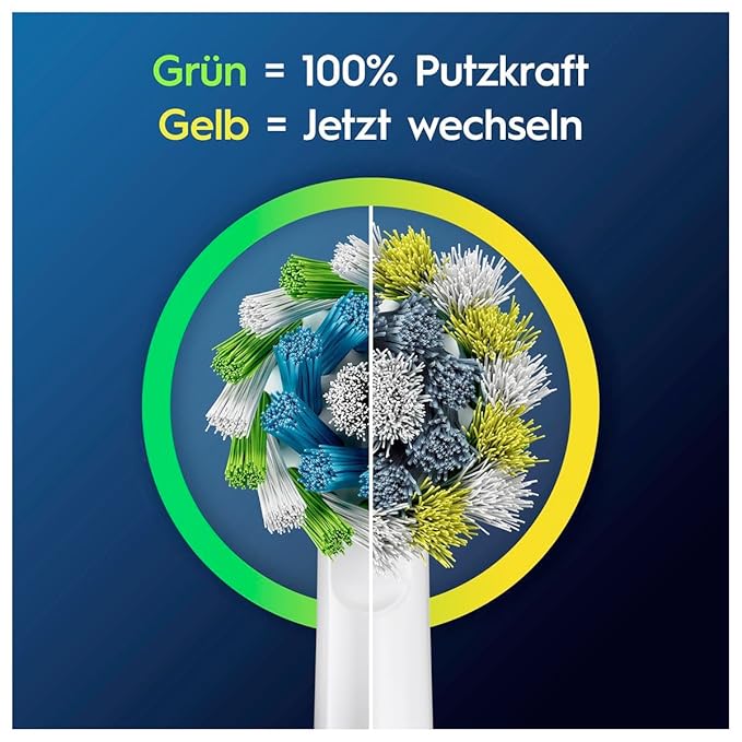 Oral-B Pro CrossAction Original Electric Toothbrush Heads - Superior Teeth Cleaning Replacement Brushes with Innovative X Bristles Toothbrush Attachment - White Pack of 8