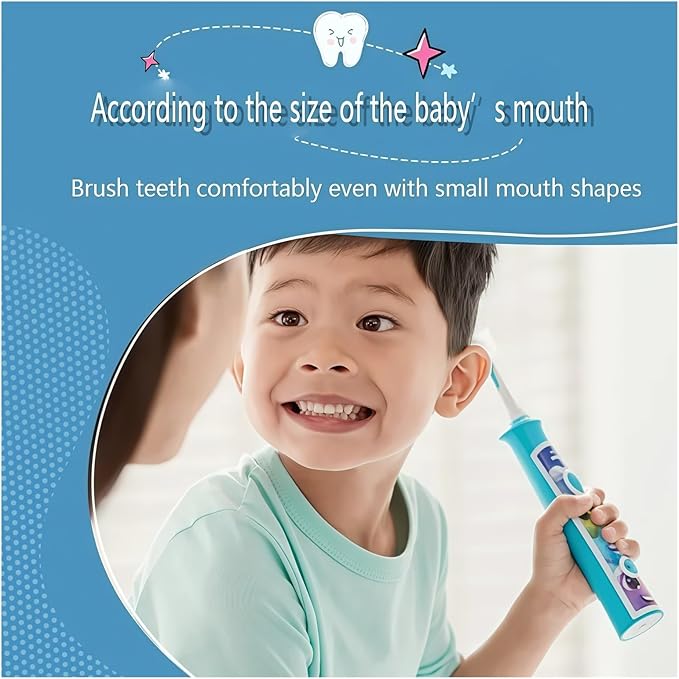 Kids Tooth Brush Replacement Brush Head Compatible with Philips HX6032 for 4yr Kids Model Sonicare Electric Toothbrush Head