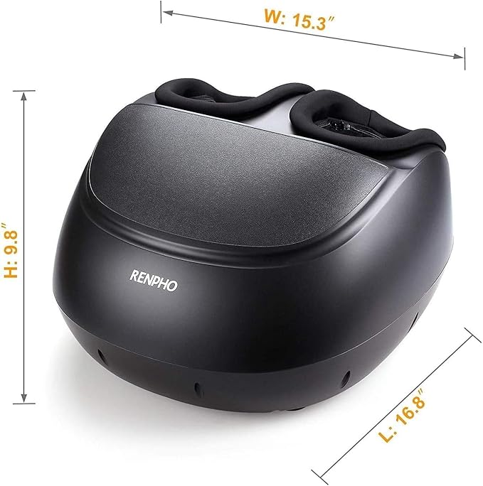 RENPHO Foot Massager Machine with Heat Shiatsu Foot Massager for Plantar Fasciitis Birthday Gifts for Women Cordless Control FSA Eligible HSA Store Eligible Up to Size 13