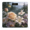 Floral Fantasy Weight ScaleClear LED Display Bathroom Digital Weighing ScaleTempered Glass Digital Bathroom Scale for Body Weight Capacity Up to 400 Lbs