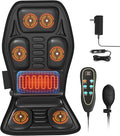 Massage Chair PadBack Massager with Heat Vibration Massage Seat Cushion 20-30-60 Minutes Auto-TimerAdjustable Lumbar SupportChair Massager for OfficeReclinerGifts for MenWomen