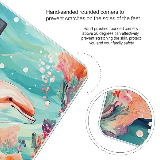 Lovely Dolphins Scale for Body Weight Digital Bathroom Scale Accurate Smart Weight Scales with Large Display Weighing Machine High Precision Scales