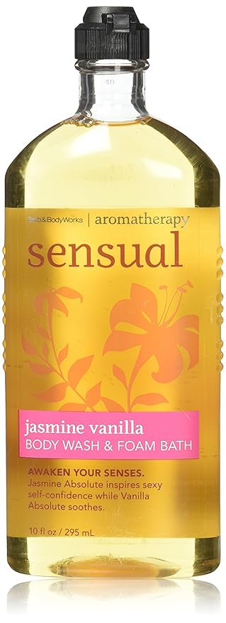 Bath &amp Body Works Jasmine Vanilla Body Wash &amp Foam Bath~10 Fl Oz