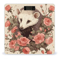 Opossum and Roses Weight Scale Large Bathroom Scales Digital Weight with Bright LED Display Non Slip Automatic Weighing Scale Fashion Weighing Machine for Body