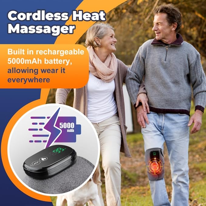 Vozdic PostCare Pro Massager Original - New &amp Improved 2026 Model Cordless Heated Knee Massager 3-in-1 Massager for Elbow Shoulder Knee with 3 Heating Modes (X2PCS)