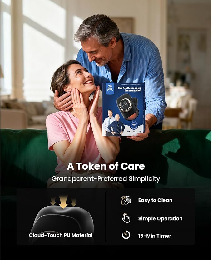 BOB AND BRAD Hand Massager with Heat and Compression Individual Fingers FSA-HSA Eligible Cordless HandSpa Pro Hand Massager for Arthritis and Carpal Tunnel Pain Relief 5 Intensity Settings