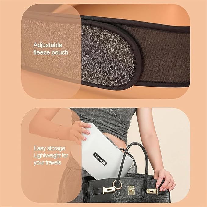 Electric Abdominal Massager Bianstone Automatic Abdominal Massager with 15mm Massage Head Adjustable 3 Levels Intensity and 5 Modes for Abdominal Back Neck and Legs