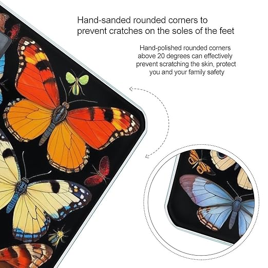 Digital Bathroom Weighing Scale Energy Saving Scale Smart Scale for Body Weight Moth Bee Butterfly Pattern