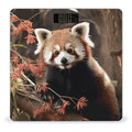 Red Pandas Bathroom Scale Automatic Power On/Off Body Scales LCD Backlight Display Square Digital Scale Rounded Corners Bathroom Scales for Home Bedrooms