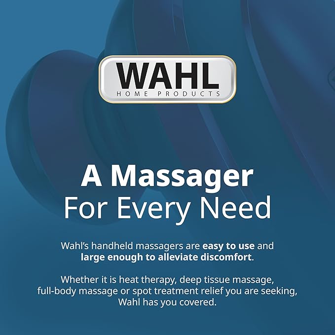 Wahl Cordless Lithium Ion Deep Tissue + Percussion Massager for Neck and Shoulder Pain Massage Tool with 5 Modes &amp Attachments That Provide Joint and Sciatica Pain Relief FSA Eligible – 3025692