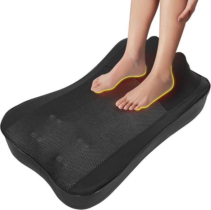 Shiatsu Neck and Back Massager with Heat Rechargeable Shiatsu Neck and Back with Kneading Shoulder Massage for Body Muscle Pain ReliefGifts for Dad Mom Friends