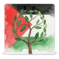 Digital Bathroom Scale for Body Weight Scale with Bright LCD Display High Accuracy Step-On Technology Auto On/Off Tree of Life Palestinian Flag Digital Scales 400 Lbs /180kg