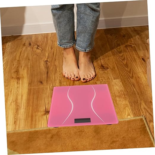 HEALLILY Portable Digital Scale for Women Accurate Rechargeable Electronic Weighing Tool Bathroom Scale for Home Decor Compact and Stylish Design for Family Use