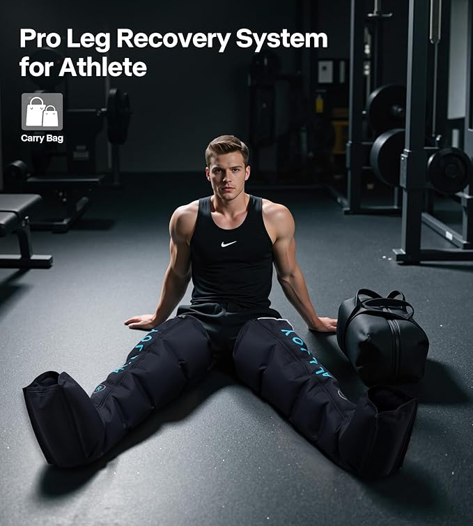 ALLJOY Pro-Grade Leg Massager Recovery Boots Leg Compression Massager for Circulation and Pain Relief Sequential Compression Boots for Fast Recovery Gifts for Men Women
