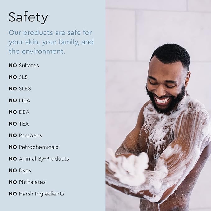 Puracy Body Wash - Natural Body Wash for Women Men Kids - Pure Plant Ingredients Moisturizing Shower Gel Body Soap for Dry Sensitive Skin Gently Scented (Citrus Sea Salt 12 oz/355 ml 2 pack