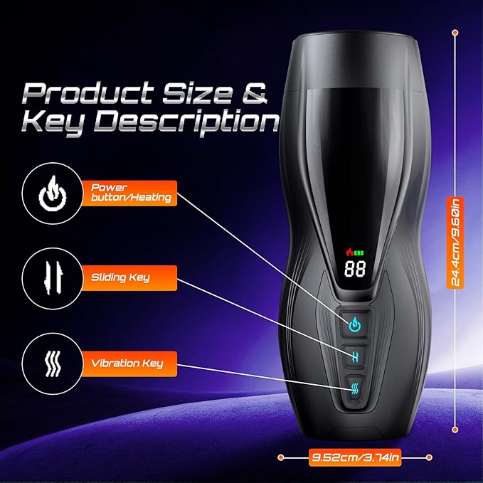 Male Masterburbatar Hands Free with 10 Viboators Heat Sucking Thrusting Massagers Modes Automatic Male Mastusbafor Tight Sleeve Hoodies Pocket Puzzy Silicone Electric Massager Machine PWO03