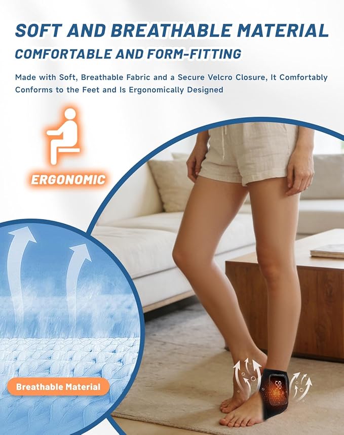 Massager Official - Triple Action Foot Relief Massager for Neuropathy Portable Feet Relieve Machine Rechargeable Relieves Fatigue Just 15 Minutes per Day (2PCS)