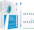 Pursonic Whitening USB Rechargeable Sonic Toothbrush-12 Brush Heads!- 38000 Brush Strokes Per Minute-3 Brushing Modes with 2 Minute Auto Timer (White)