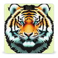 Little Fat Tiger Head Scale for Body Weight High Precision Digital Weight Scales with LCD Display Anti-Slip Sturdy Slim Tempered Glass Bathroom Scale for Home Use