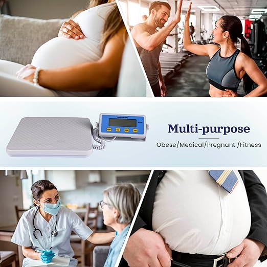 Medical Grade Scale - Scale for Body Weight with Digital Display - 660 lb Home Gym Office Professional Physician Scale High Capacity Wrestling Scale for Body Weight