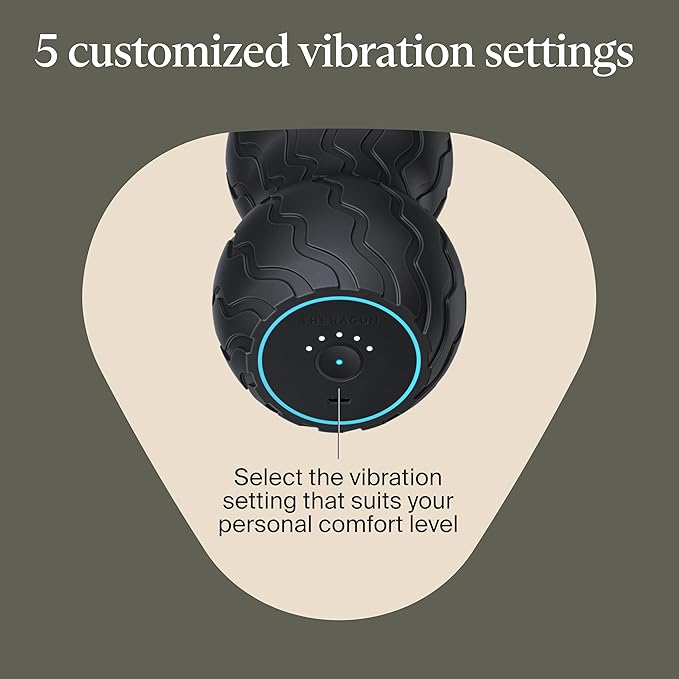TheraGun Therabody WaveDuo - Ergonomically Contoured Foam Roller - Bluetooth Enabled Muscle Roller for Your Back Neck &amp Spine with 5 Customizable Vibration Frequencies in Therabody App