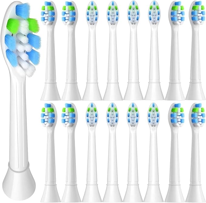 Compatible for 32 Pcs Replacement Toothbrush Heads Compatible with Soft Electric Brush Head 4100 6500 6100 7500 5300 1100