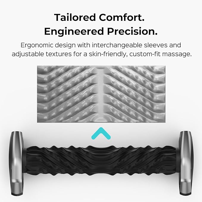 Smart Massager Roller – Deep Tissue Electric Massager with App Controlled Auto Rolling for Muscle Massage and Myofascial Trigger Point Release Compact &amp Rechargeable Design