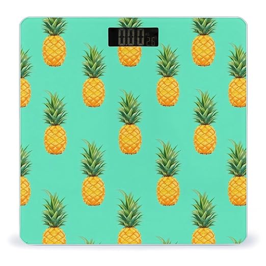 Automatic Switch Digital Bathroom Weighing Scale Smart Scale for Body Weight Tropical Pineapples
