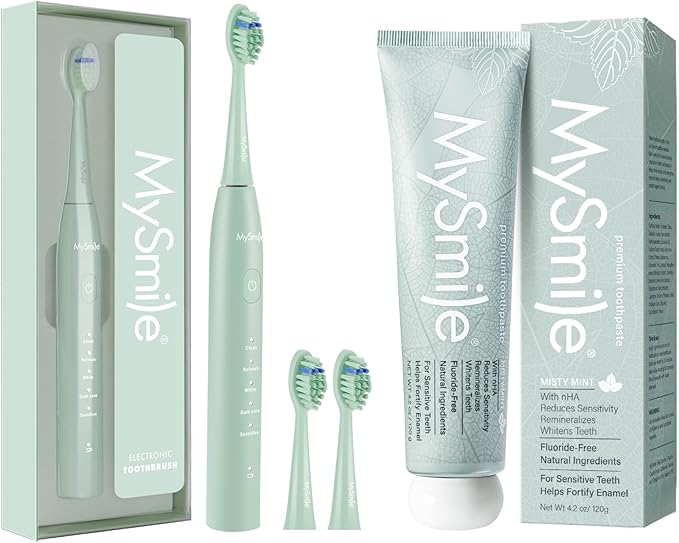 MySmile DY156 Electric Toothbrush nHA Toothpaste