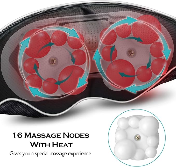 VIKTOR JURGEN Mothers Day Gifts for Mom Wife Women &amp Her Shiatsu Neck and Shoulder Massager with Heat Deep Tissue Kneading Sports Recovery Massagers for Back Relaxation Gifts for Husband Him