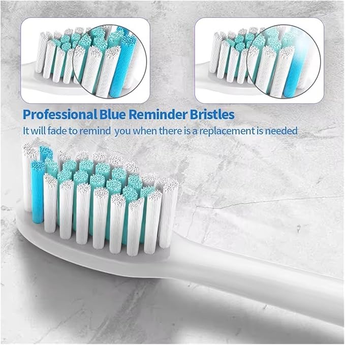 16pcs Electric Toothbrush Head ReplaceableCompatible for Soft Bristles Nozzle IPS