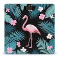 Tropical Leaves Flamingo and Flowers Weight Scale Large Digital Bathroom Scales with Bright LED Display Non Slip Digital Scale and Step On Fashion Weighing Machine for Body