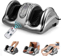 WELLHUT Foot Massager Machine Shiatsu Foot and Calf Massager for Ankle Calf Leg Arm Shiatsu Kneading Rolling Feet Massager Machine Gifts for Men and Women Gray