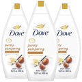 Dove Body Wash 3-Pack – Purely Pampering Shea Butter &amp Warm Vanilla for Softer Smoother Skin 15.2 Oz Ea
