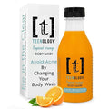 Teenology Body Wash for Teens Avoid Acne Breakouts Sulfate &amp Paraben Free with Natural Botanical Extracts for Clear &amp Healthy Skin 16 oz - (Tropical Orange)