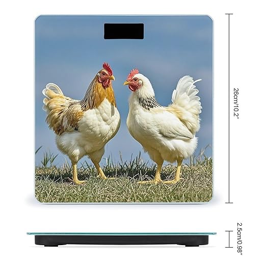 Animal Chickens Smart Scale for Body Weight Accurate Bathroom Scale with LED Display Digital Weight Scales Weighing Machine High Precision Scales for Bath Home