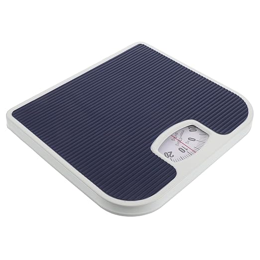TEHAUX Mechanical Body Weight Scale Highly Accurate Manual Bathroom Scale Small Portable for Home Use Women’s Weight Measurement Navy Blue