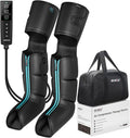 CINCOM Cordless Air Compression Massager - Rechargeable Leg &amp Foot Boots with 3 Modes 10 Intensity Levels 5 Timer Settings for Circulation Pain Relief Edema RLS &amp Recovery