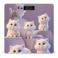 Digital Bathroom Scale for Body Weight Scale with Bright LCD Display High Accuracy Step-On Technology Auto On/Off Cute and Adorable Cat Digital Scales 400 Lbs /180kg