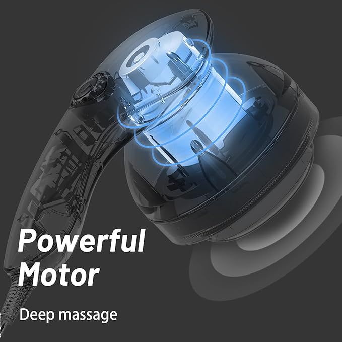 Cellulite Massager Hand Held Deep Tissue Massager for Muscles Back Shoulder Neck Leg CalfFoot Electric Percussion Body Massage Machine