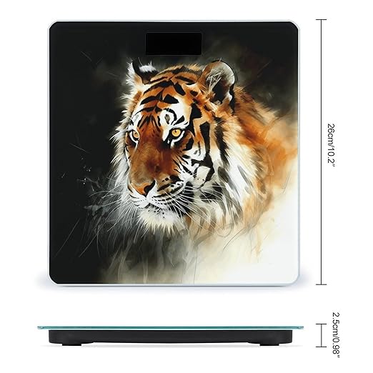 Tiger Weight Scale for Body Weight Digital Bathroom Scale High Capacity Accurate Digital Weighing Scales and Easy-to-Read on Backlit LCD Display Scales