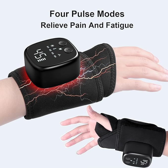 4 in 1 Hand Massager for Arthritis and Carpal Tunnel Latest Cordless Hand Massager with Four Functions Wrist Massager for Carpal Tunnel Good Gift for Women Men