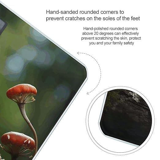 Red Squirrel on Small Green Hill Bathroom Scale Ultra-Bright Liquid Crystal Screen Weight Scale Accurate Bathroom Body Scales for Body Weight Bathroom Pet Home Bedroom Gift-Giving