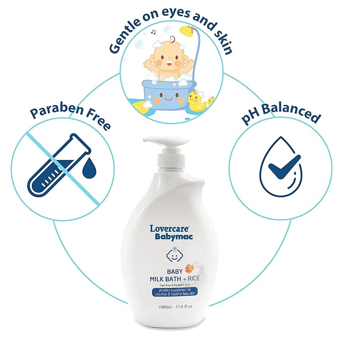 Lover's Care Combo Goat Milk Moisturizing Body Wash Shower Cream Avocado 40.7 fl oz (1200ml) &amp Lovercare Babymac Baby Milk Bath + Rice 33.8 fl oz (1000ml)