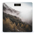 Landscape of Trees and Mountain Surrounded by Fog Scale for Body Weight Digital Bathroom Scale Accurate Smart Weight Scales with Large Display Weighing Machine High Precision Scales