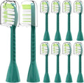 10Pack Toothbrush Replacement HeadsCompatible for PhilipsOne Series Sonicare Rechargeable Toothbrush HY1200/06 BD1003/AZ(Green)