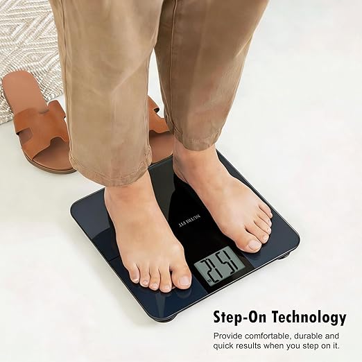 NUTRI FIT Scale for Body Weight 550lb Digital Bathroom Scales for People Extra Large LCD Display &amp Large Clear Numbers High Upgraded Quality for The Elderly Safe Home Use