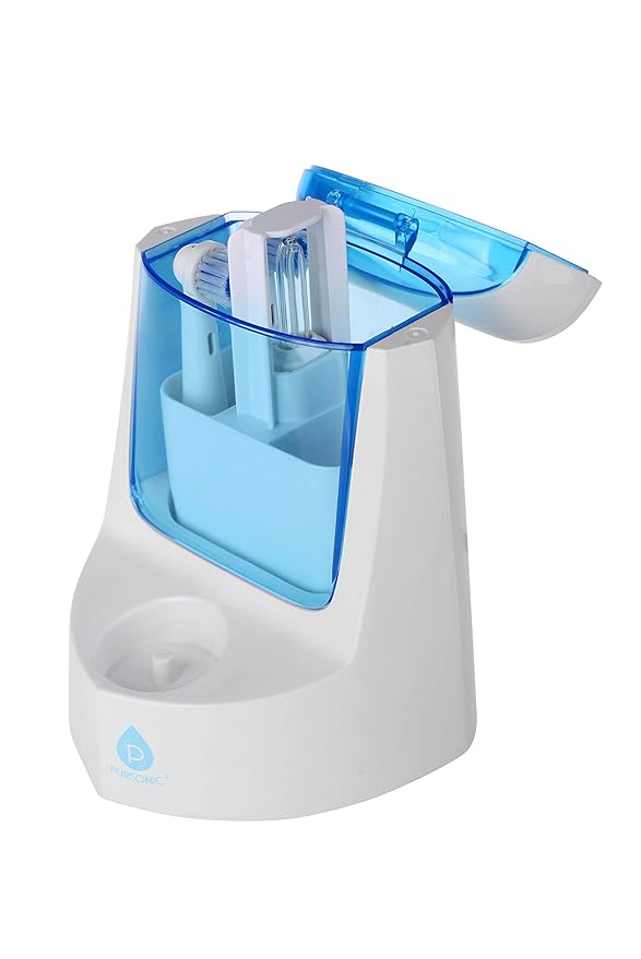 Pursonic RET200 Power Rechargeable Electric Toothbrush With UV Sanitizing Function 12 Brush Heads Included