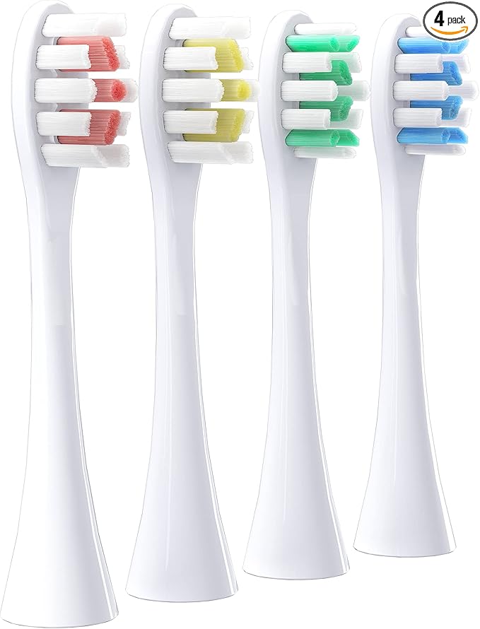 Pro19 and Chameleon Series Genuine Original Clean Electric Toothbrush Replacement Heads 4 Brush Heads