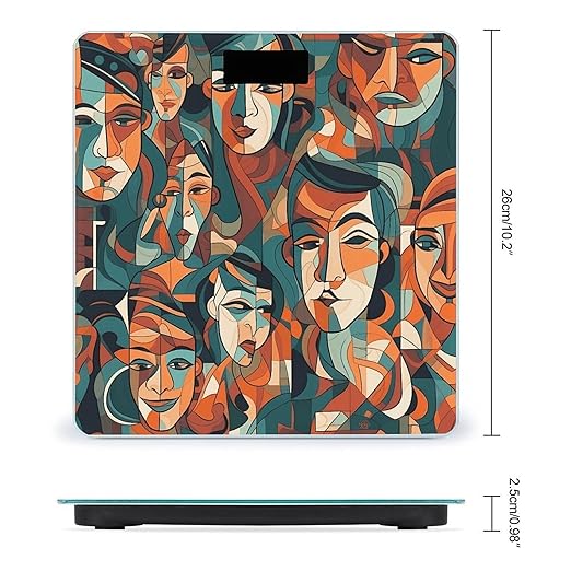 Human Face Pattern Scale for Body Weight Digital Bathroom Scale Accurate Smart Weight Scales with Large Display Weighing Machine High Precision Scales